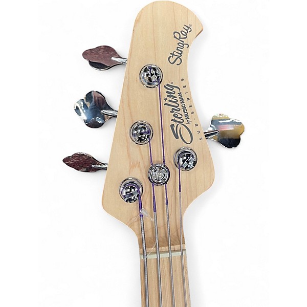 Used Sterling by Music Man Sub Series Ray 4 HH Metallic Red Electric Bass Guitar