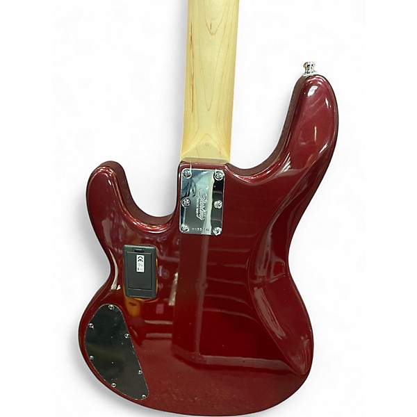 Used Sterling by Music Man Sub Series Ray 4 HH Metallic Red Electric Bass Guitar