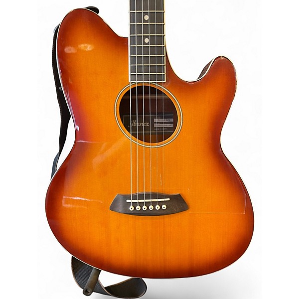 Used Ibanez TCY10E-AVS Vintage Sunburst Acoustic Electric Guitar