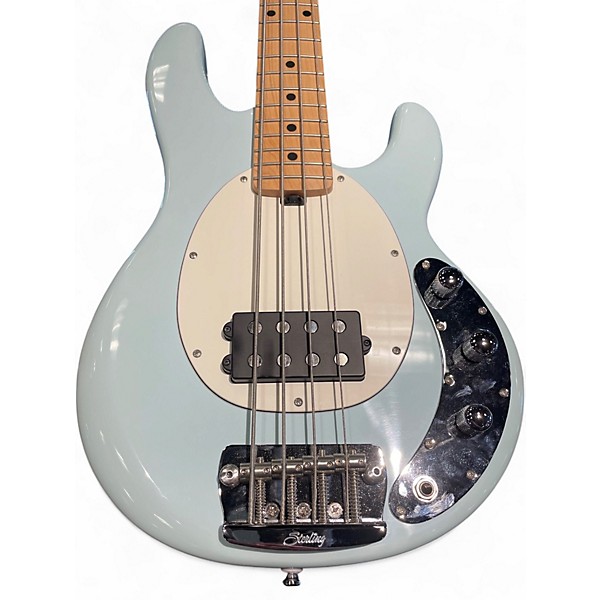Used Sterling by Music Man Sting Ray SS4 Sonic Blue Electric Bass Guitar