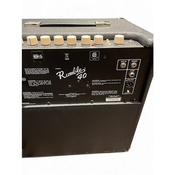 Used Fender Rumble V3 40W 1x10 Bass Combo Amp