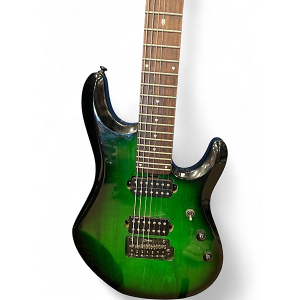 Used Sterling by Music Man JP70 John Petrucci Signature Trans Green Solid Body Electric Guitar