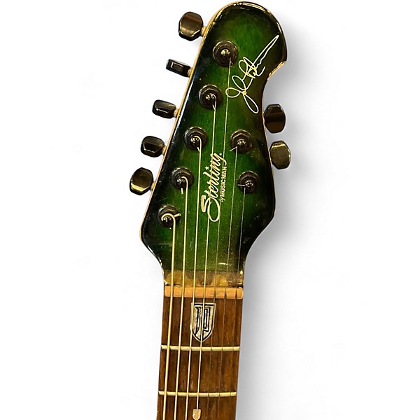 Used Sterling by Music Man JP70 John Petrucci Signature Trans Green Solid Body Electric Guitar