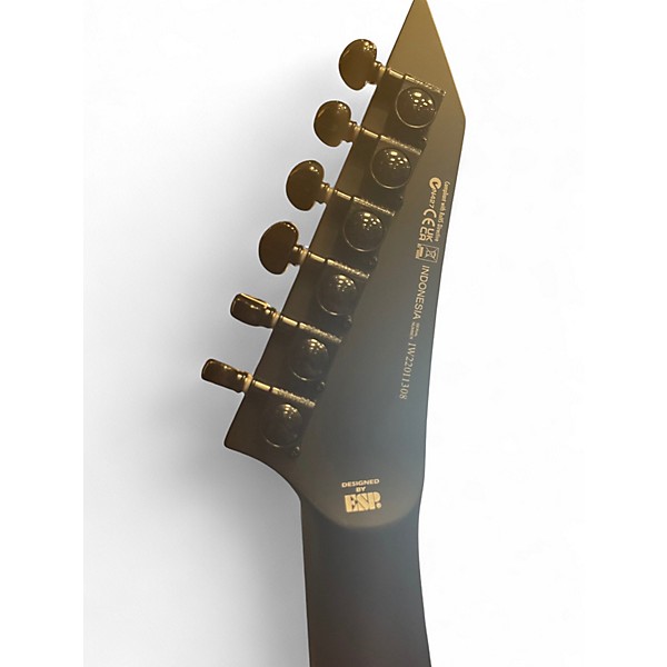 Used ESP LTD M BLACK METAL Black Solid Body Electric Guitar