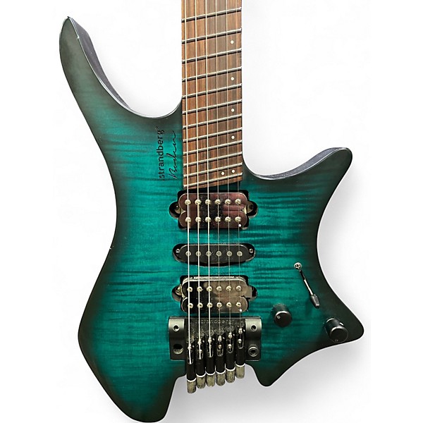 Used strandberg BODEN FUSION 6 NT NECK THRU TRANS TEAL Solid Body Electric Guitar