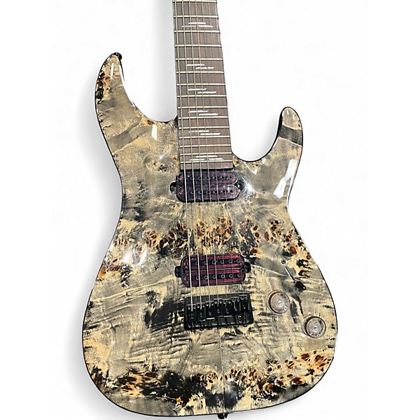 Used Schecter Guitar Research OMEN ELITE 7-STRING Charcoal Solid Body Electric Guitar