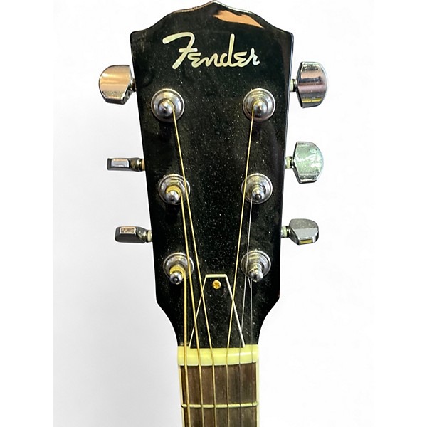 Used Fender F-50 RESONATOR BLACK Acoustic Guitar