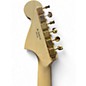 Used 2022 Fender JAGUAR 60'S Black and Gold Solid Body Electric Guitar