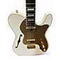 Used 2015 Fender TELE THINLINE SUPER DLX Olympic White Hollow Body Electric Guitar