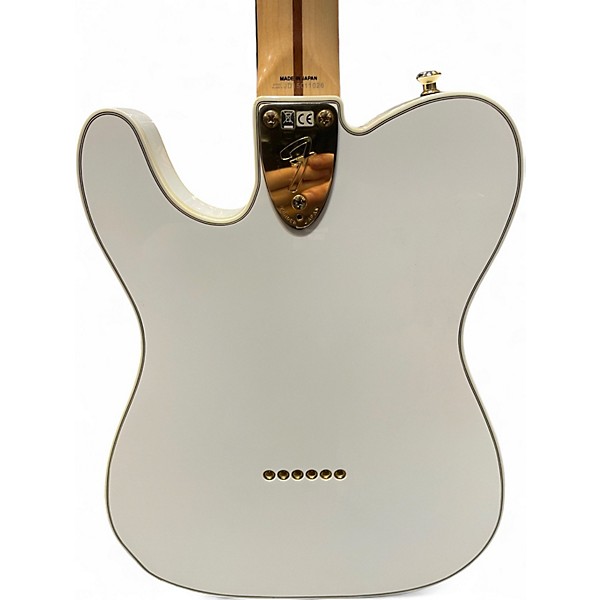 Used 2015 Fender TELE THINLINE SUPER DLX Olympic White Hollow Body Electric Guitar