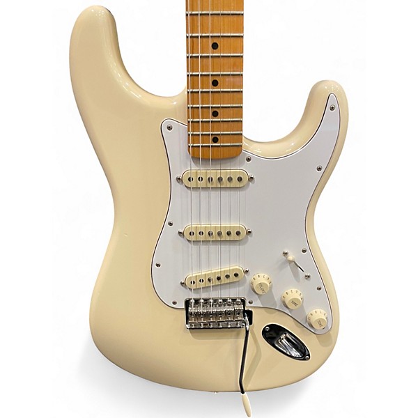 Used Fender Jimi Hendrix Stratocaster Olympic White Solid Body Electric Guitar