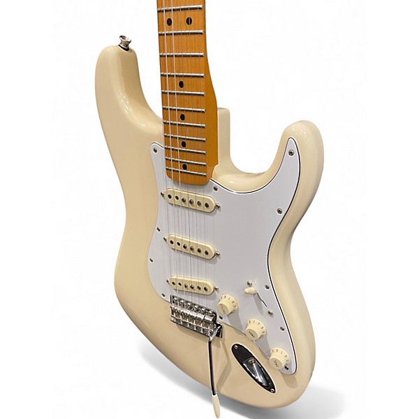 Used Fender Jimi Hendrix Stratocaster Olympic White Solid Body Electric Guitar