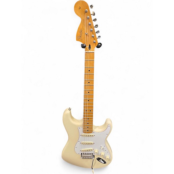 Used Fender Jimi Hendrix Stratocaster Olympic White Solid Body Electric Guitar