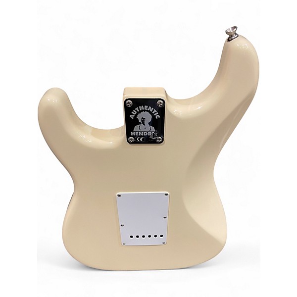 Used Fender Jimi Hendrix Stratocaster Olympic White Solid Body Electric Guitar
