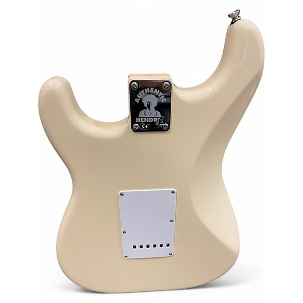 Used Fender Jimi Hendrix Stratocaster Olympic White Solid Body Electric Guitar