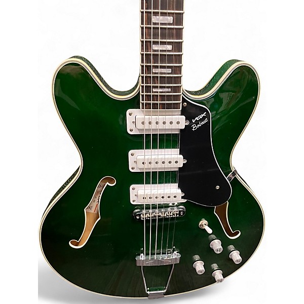 Used VOX Bobcat Italian Green Hollow Body Electric Guitar