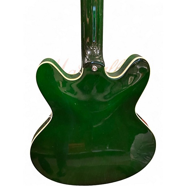 Used VOX Bobcat Italian Green Hollow Body Electric Guitar