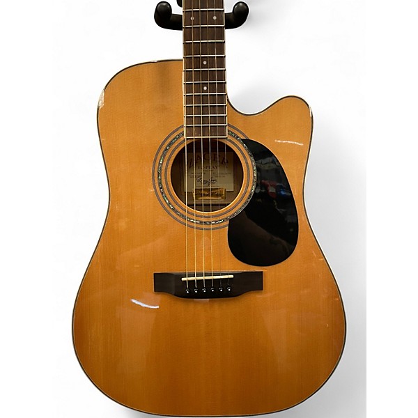 Used Zager ZAD 50CE Natural Acoustic Electric Guitar