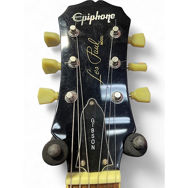 Used Epiphone LES PAUL Cherry Sunburst Solid Body Electric Guitar