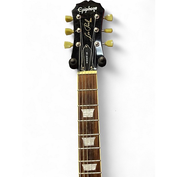 Used Epiphone LES PAUL Cherry Sunburst Solid Body Electric Guitar