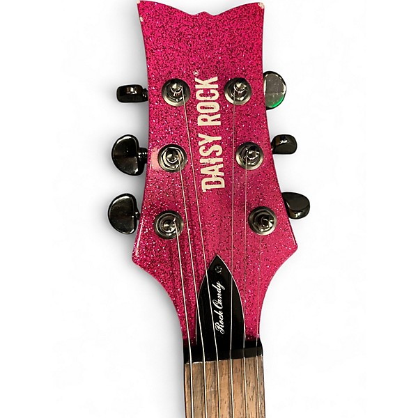 Used Daisy Rock Rock Candy Special PINK SPARKLE Solid Body Electric Guitar