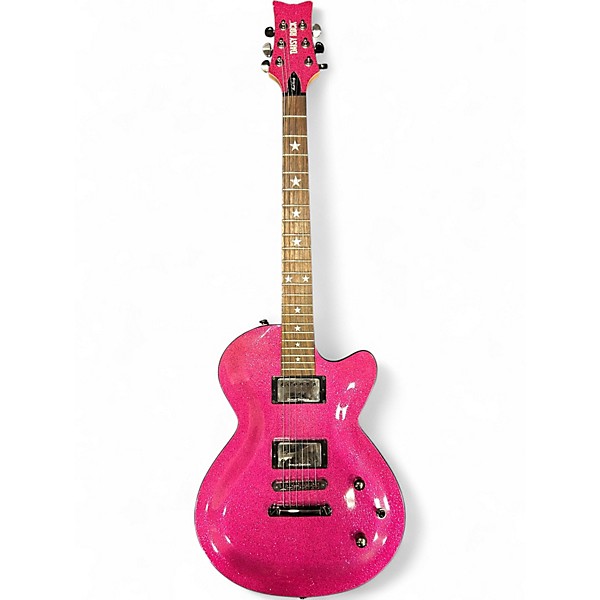 Used Daisy Rock Rock Candy Special PINK SPARKLE Solid Body Electric Guitar