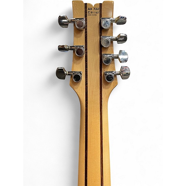 Used Ibanez AX7221 7-String Pewter Grey Solid Body Electric Guitar