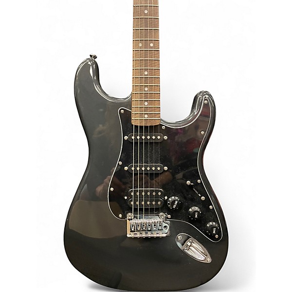 Used Squier Standard Stratocaster Black Solid Body Electric Guitar