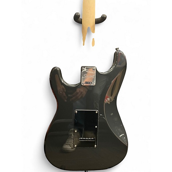 Used Squier Standard Stratocaster Black Solid Body Electric Guitar