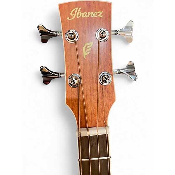 Used Ibanez PNB14E Open Natural Acoustic Bass Guitar