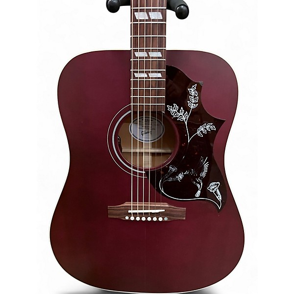 Used Gibson Hummingbird Special Wine Red Acoustic Electric Guitar