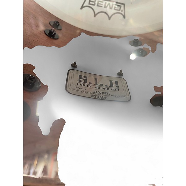 Used TAMA 8X14 SLP Bubinga Snare Walnut Veneer Walnut Veneer Drum