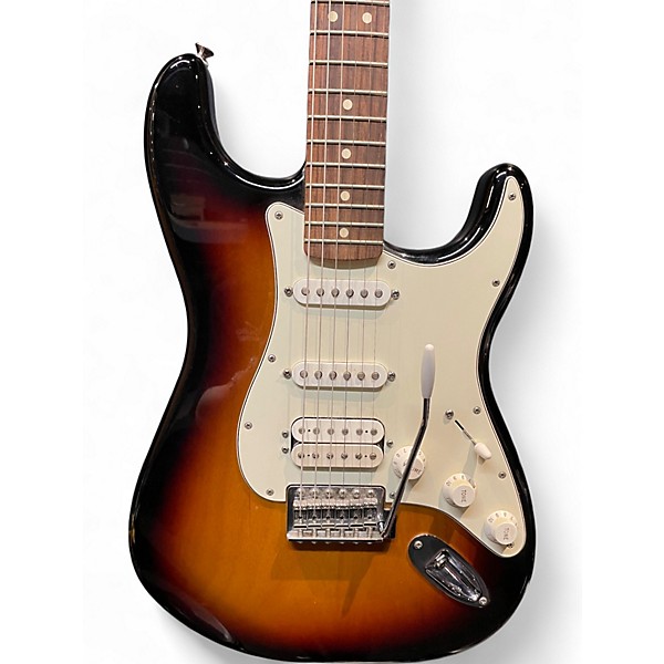 Used Fender Standard Stratocaster HSS Brown Sunburst Solid Body Electric Guitar
