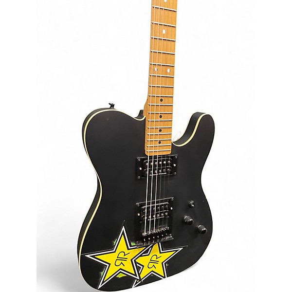 Used Schecter Guitar Research Diamond Series PT Flat Black Solid Body Electric Guitar