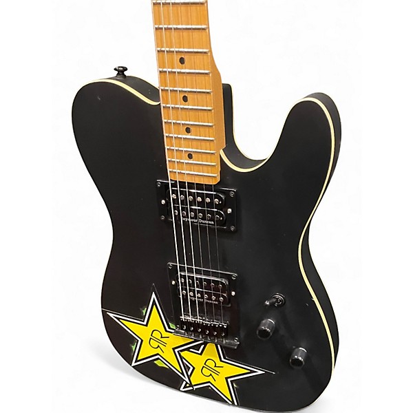 Used Schecter Guitar Research Diamond Series PT Flat Black Solid Body Electric Guitar