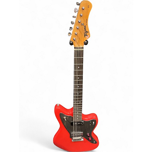 Used Tajima TW Series TW61 Fiesta Red Solid Body Electric Guitar