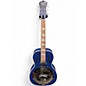 Used Recording King dirty 30's Resonator Metallic Blue Acoustic Electric Guitar thumbnail