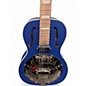 Used Recording King dirty 30's Resonator Metallic Blue Acoustic Electric Guitar