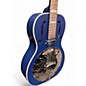Used Recording King dirty 30's Resonator Metallic Blue Acoustic Electric Guitar