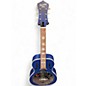 Used Recording King dirty 30's Resonator Metallic Blue Acoustic Electric Guitar