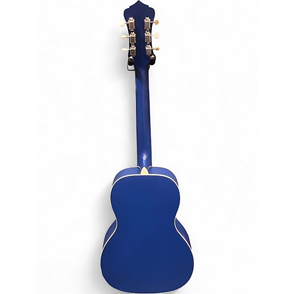 Used Recording King dirty 30's Resonator Metallic Blue Acoustic Electric Guitar