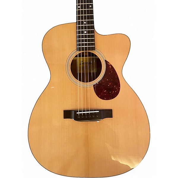 Used Eastman E1OMCE-DLX Natural Acoustic Electric Guitar