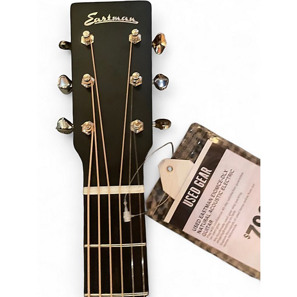 Used Eastman E1OMCE-DLX Natural Acoustic Electric Guitar