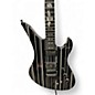 Used Schecter Guitar Research Synyster Gates Signature Custom S Black and Silver Solid Body Electric Guitar