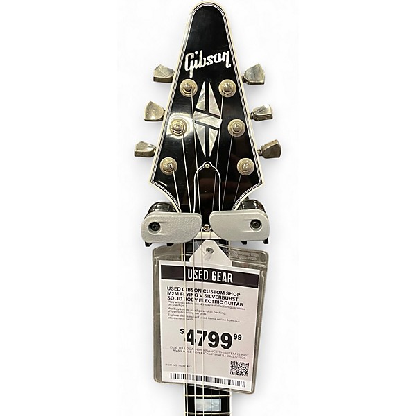 Used Gibson Custom Shop M2M Flying V Silverburst Solid Body Electric Guitar