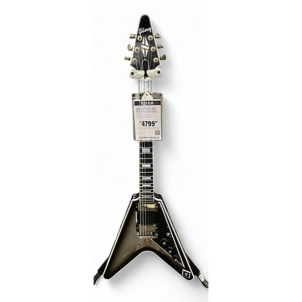 Used Gibson Custom Shop M2M Flying V Silverburst Solid Body Electric Guitar