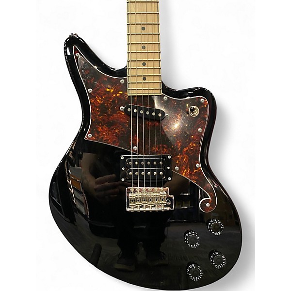 Used D'Angelico Premier Series Black Solid Body Electric Guitar