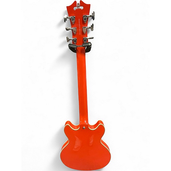 Used D'Angelico premier mini dc Fiesta Red Hollow Body Electric Guitar