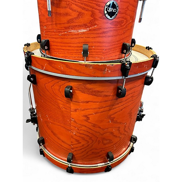 Used Crush Drums & Percussion 5 Piece Chameleon Birch Burnt Orange Drum Kit