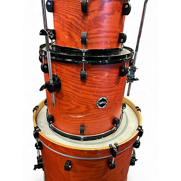 Used Crush Drums & Percussion 5 Piece Chameleon Birch Burnt Orange Drum Kit
